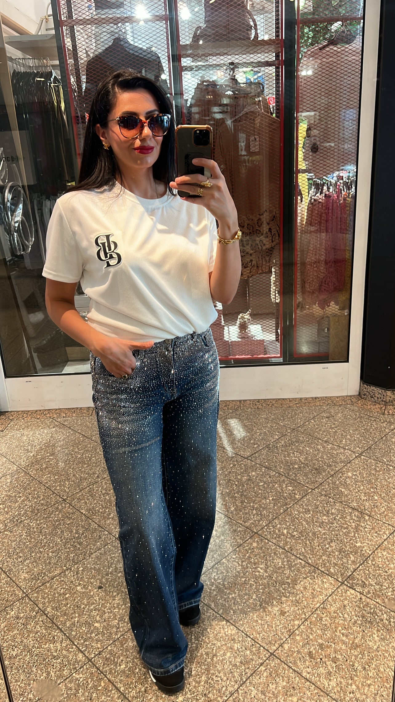 Aurrelia | Danity Glitter Baggy Jeans
