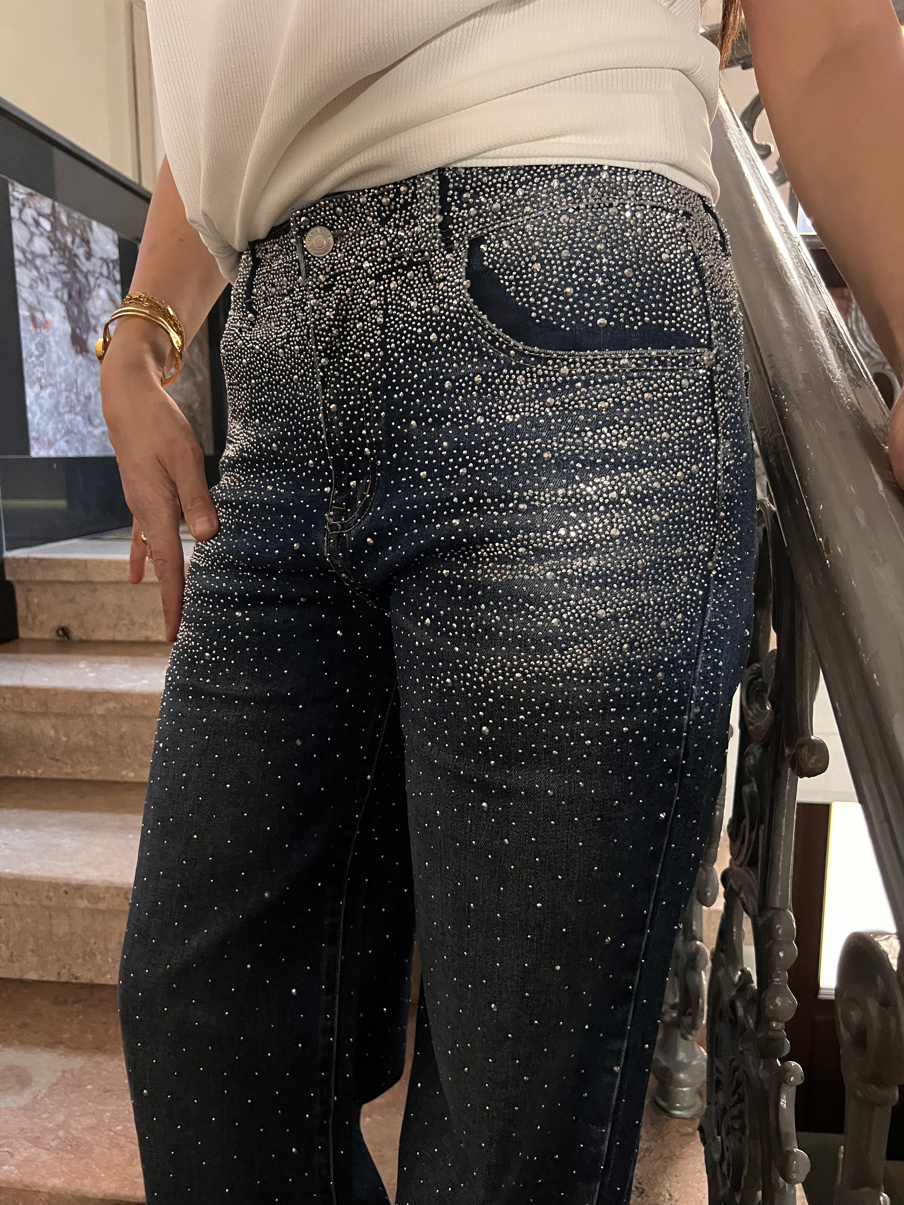 Aurrelia | Danity Glitter Baggy Jeans