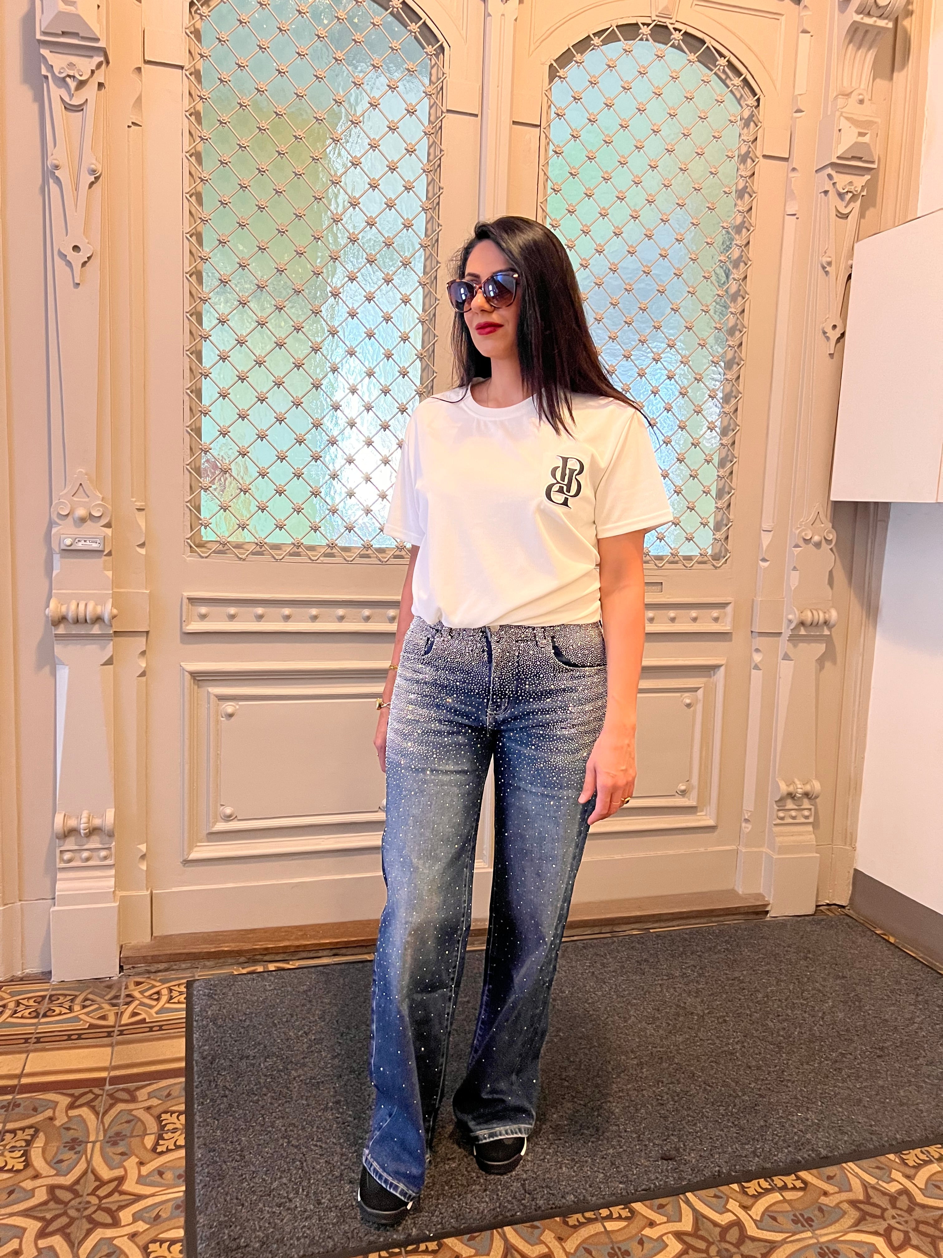 Aurrelia | Danity Glitter Baggy Jeans