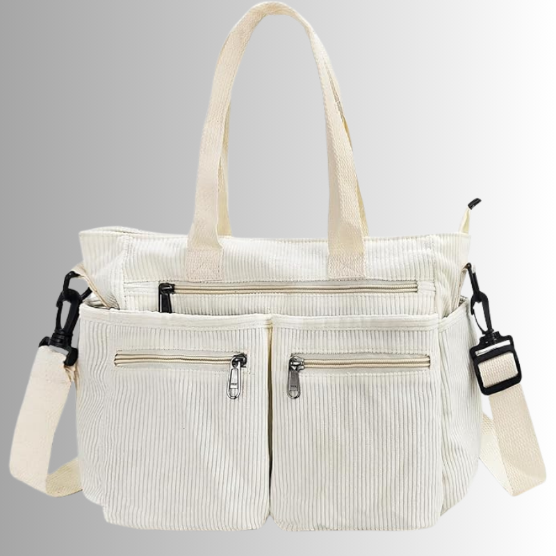 Urban Cord Tote | Stylish & Practical Shoulder Bag