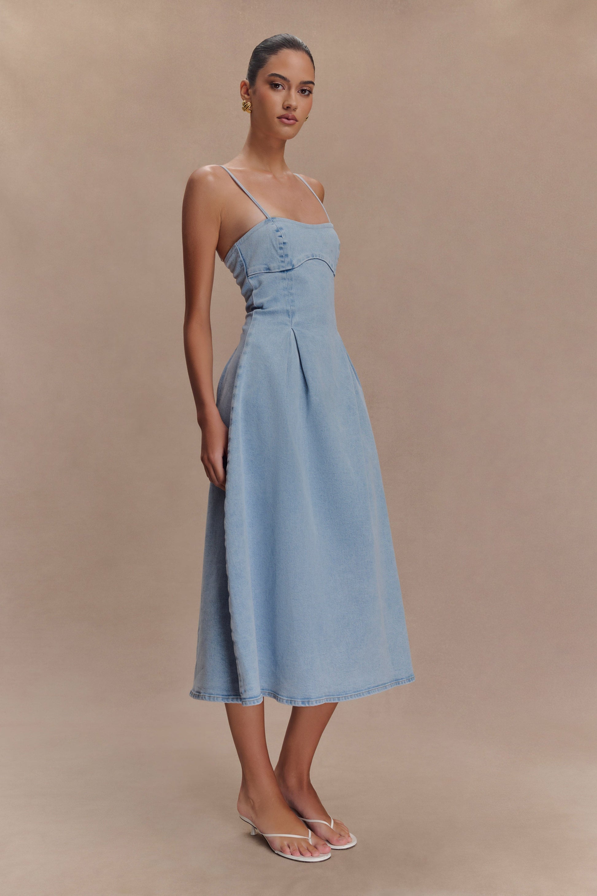Harlyn Denim Midi Dres