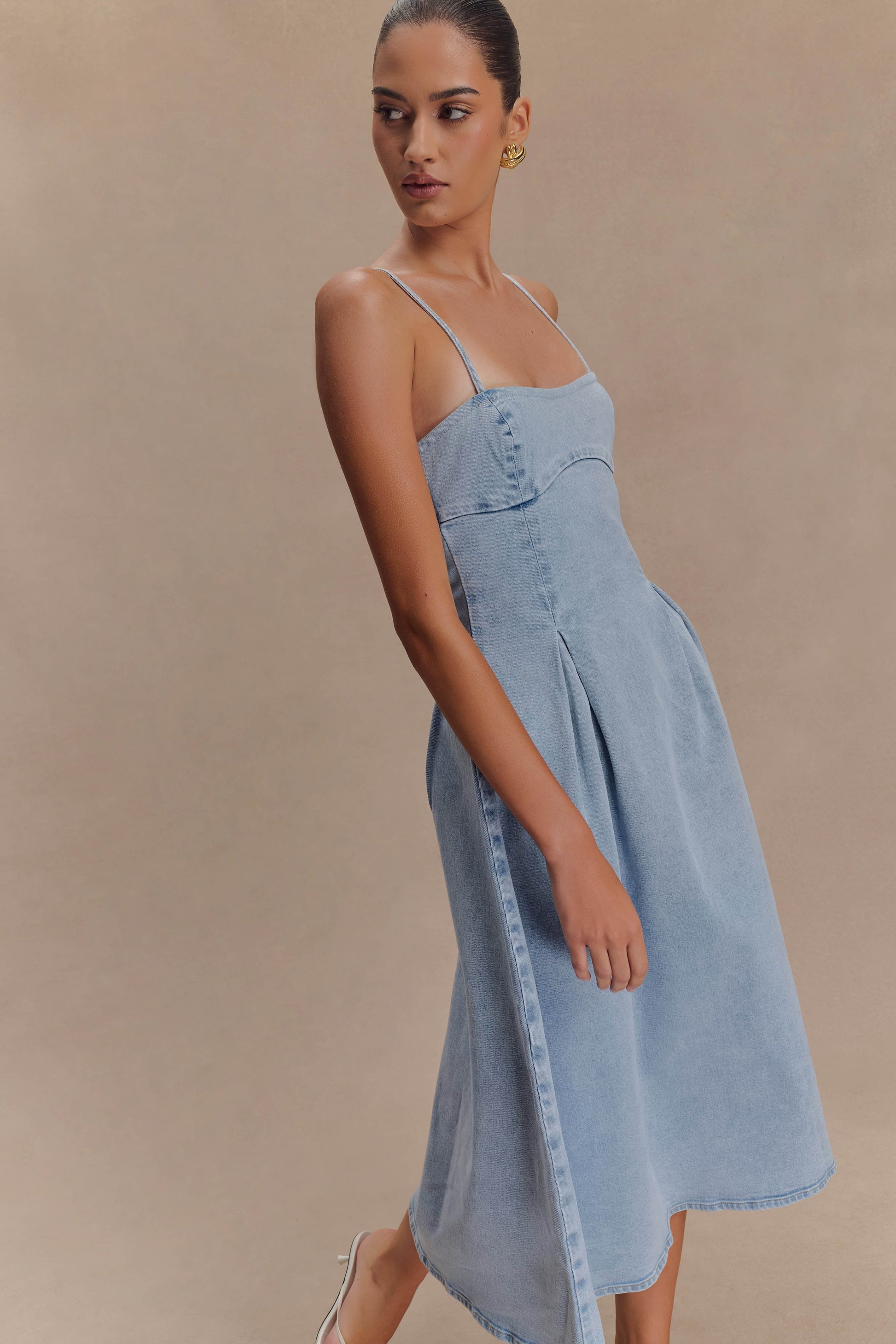 Harlyn Denim Midi Dres