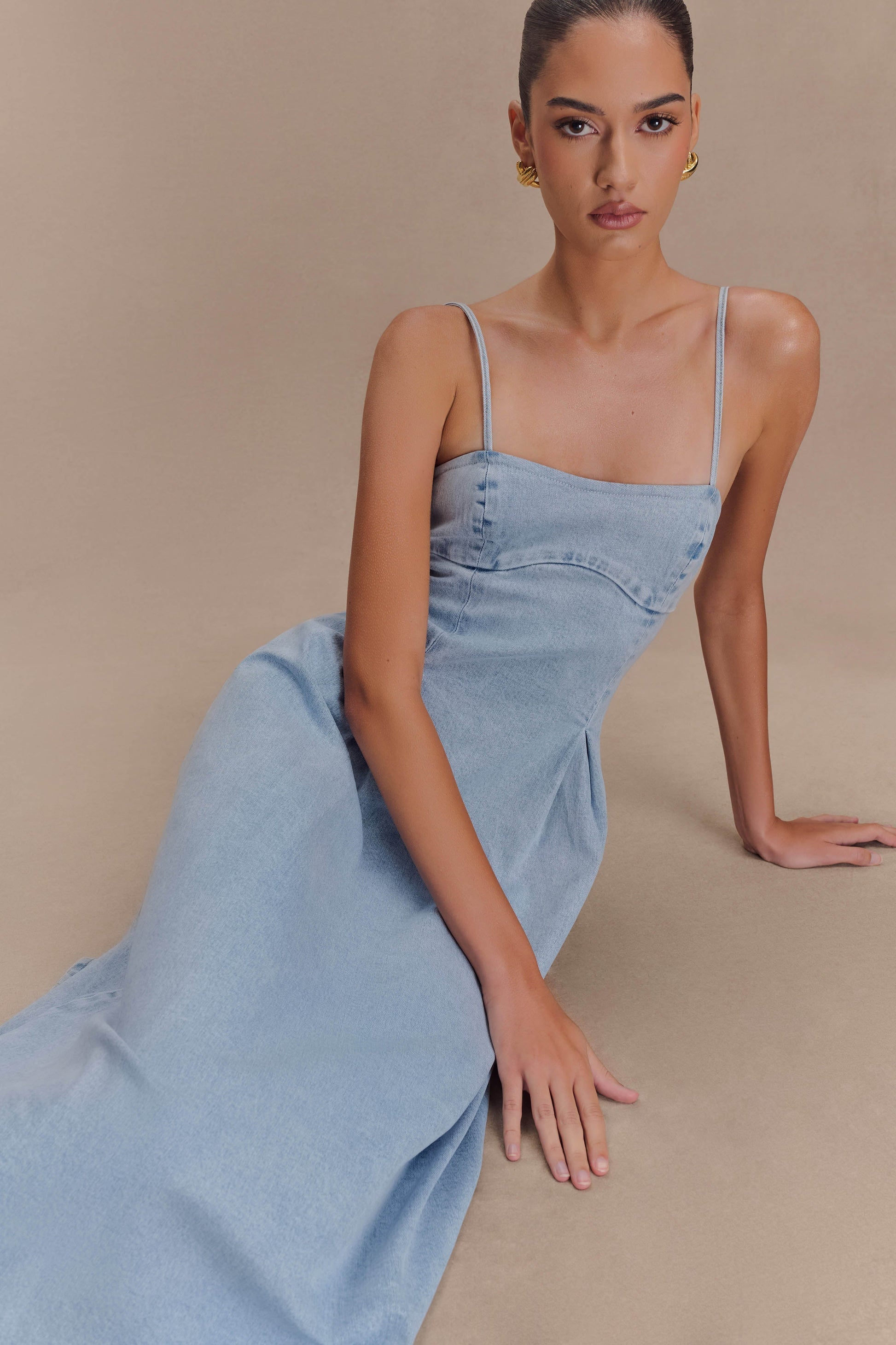 Harlyn Denim Midi Dres